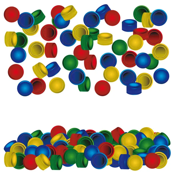 plastik kapaklar arka plan