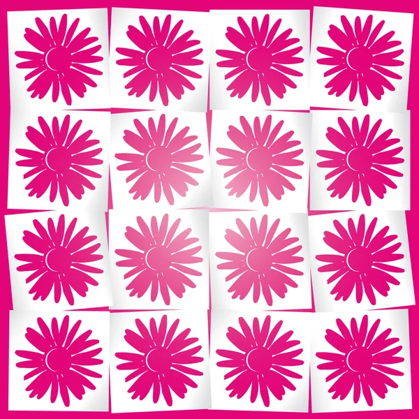 Fondo floral rosa — Vector de stock