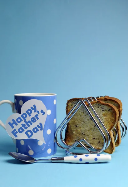 Glückliches Vatertagsfrühstück mit Kopierplatz für Ihren Text hier. — Stockfoto