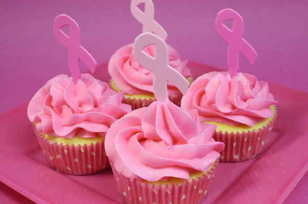 Pink Ribbon Breast Cancer Awareness October — Stock Photo, Image