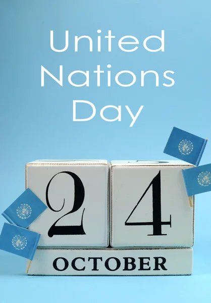 Εκτός από το ημερολόγιο ημερομηνία 24 Οκτωβρίου, ημέρα των Ηνωμένων Εθνών — Φωτογραφία Αρχείου