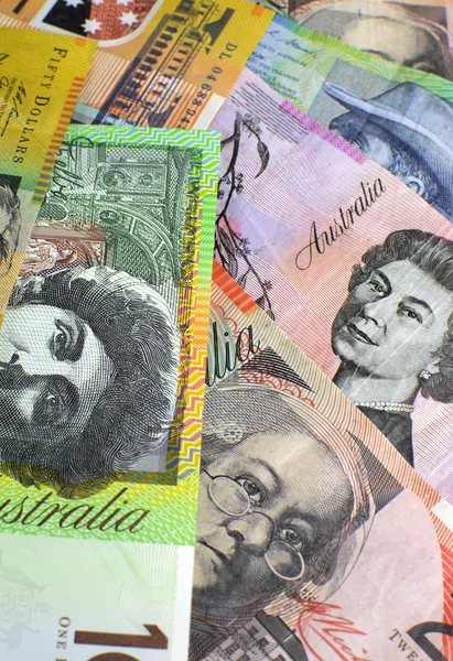 Australian paper notes money cash — Stock Photo, Image