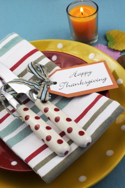 Thanksgiving individuele eettafel Couvert