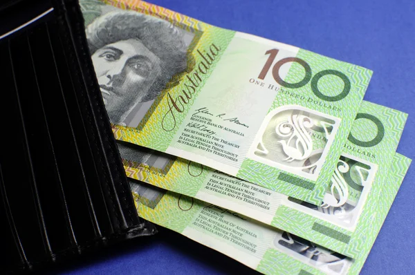 Australske hundrede dollar noter - Stock-foto