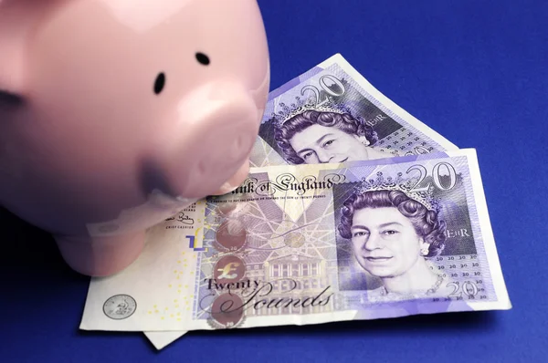 English Bank of England Twenty Pound Notes — Stock Photo, Image