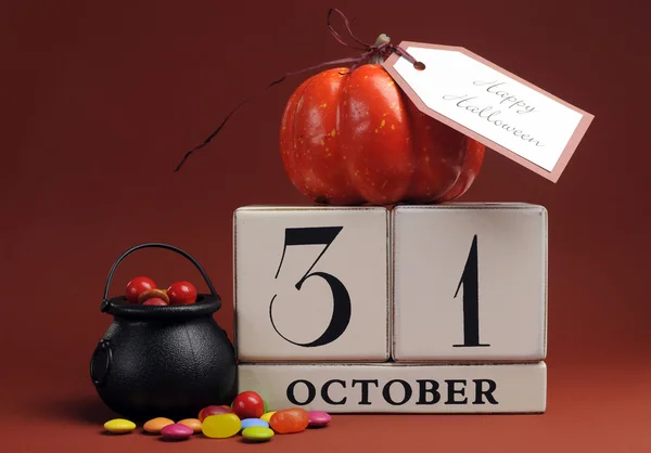 Halloween opslaan de datum kalender — Stok fotoğraf