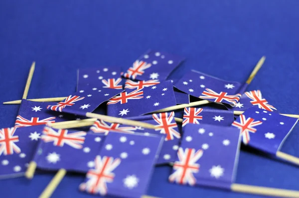 Resumo de fundo das bandeiras australianas — Fotografia de Stock