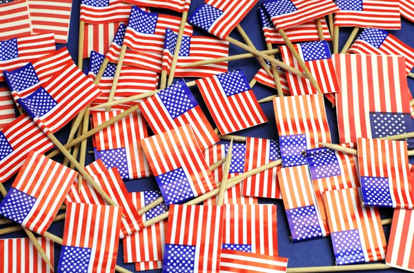 USA Stars and Stripes flags background — Stock Photo, Image