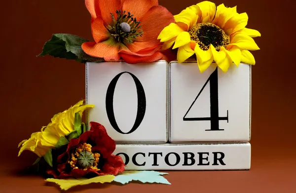 Save the date calendar for individual October dates — Stock Photo, Image