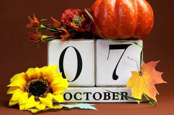 Save the date calendar for individual October dates — Stock Photo, Image