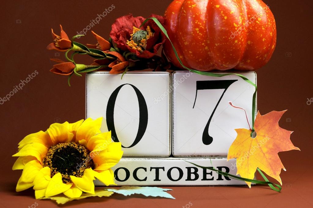 Save the date calendar for individual october dates stock photo 