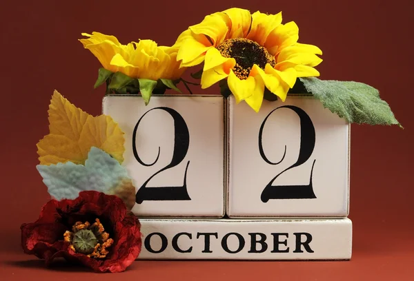 SAve the date calendar for individual days in October — Stock Photo, Image