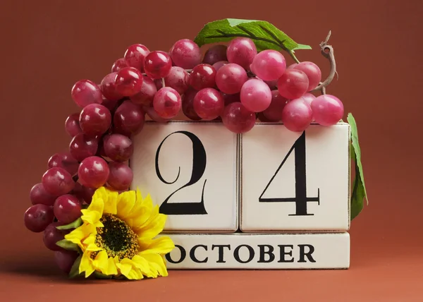 SAve the date calendar for individual days in October — Stock Photo, Image