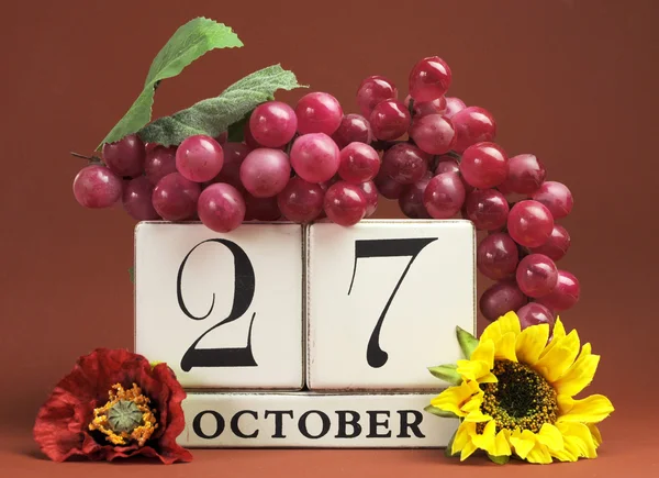 SAve il calendario delle date per i singoli giorni di ottobre — Foto Stock