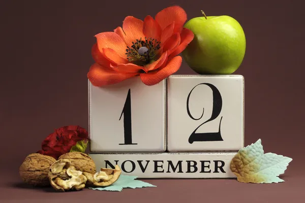 Salva il calendario delle date per ogni singolo giorno di novembre — Foto Stock