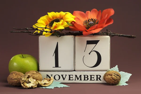 Save the date calendar for every individual day in November — Stock Photo, Image