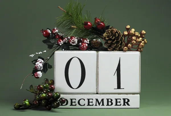 Dicembre stagionale salva il calendario delle date — Foto Stock