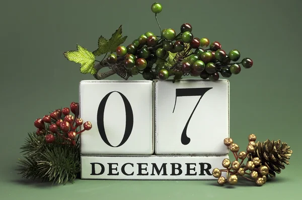 Décembre saisonnier enregistrer la date calendrier — Photo