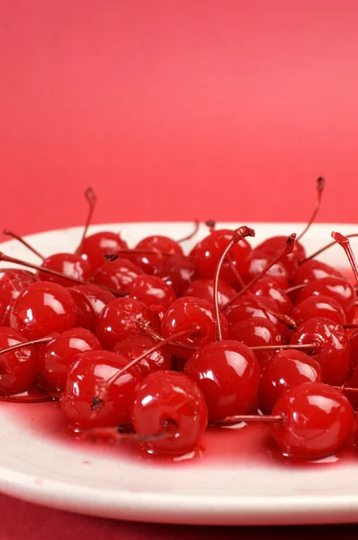 Red Maraschino Cherries — Stock Photo, Image