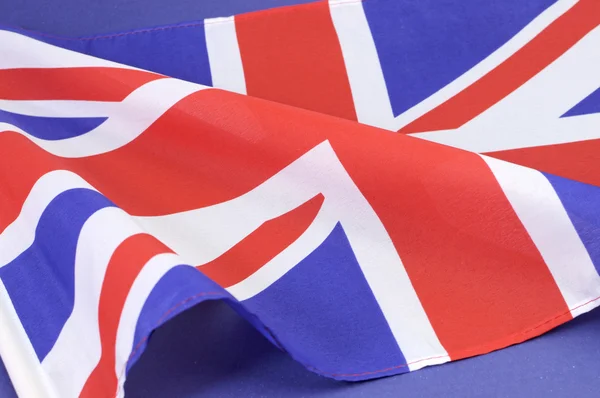 British Union Jack drapeau arrière-plan, vacances ou concept de voyage — Photo