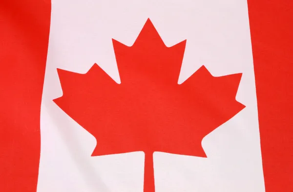 Närbild för Kanada flagga för kanadensiska helgdagar, evenemang, bakgrunder och resor — Stockfoto