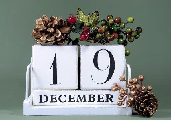 Jahreskalender für den Advent oder bestimmte Daten im Dezember. — Stockfoto