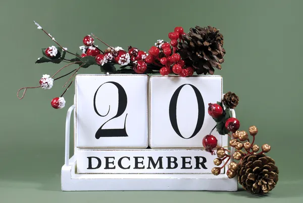 Jahreskalender für den Advent oder bestimmte Daten im Dezember. — Stockfoto