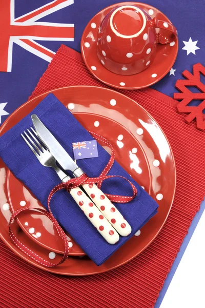 Australia Day dining table setting — Stock Photo, Image