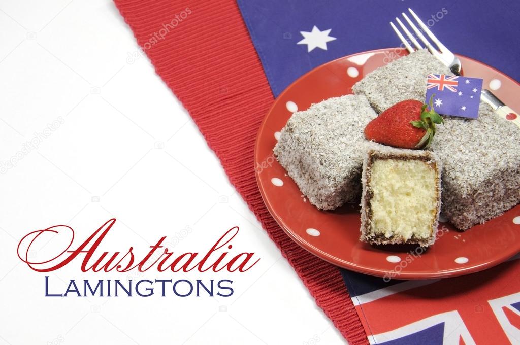 Australia Day dining table setting
