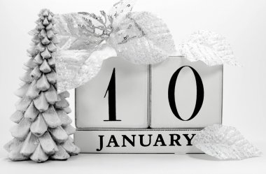 tarihi vintage shabby chic takvimi Ocak 10 için Kaydet