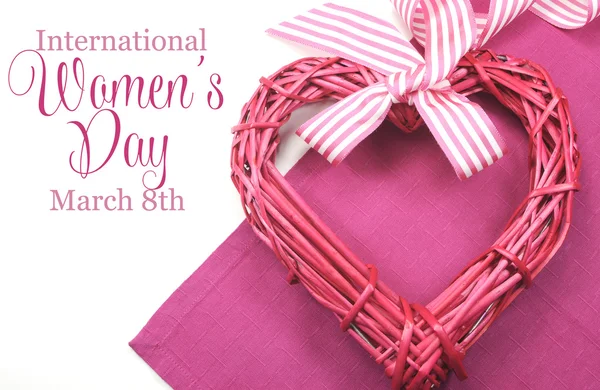 Happy International Womens Day, March 8, celebration greeting me — Stock Photo, Image