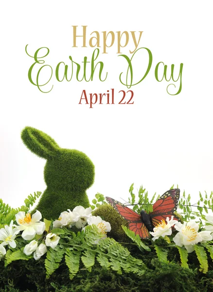 Happy Earth Day, 22. April, Szene mit Beispieltext — Stockfoto