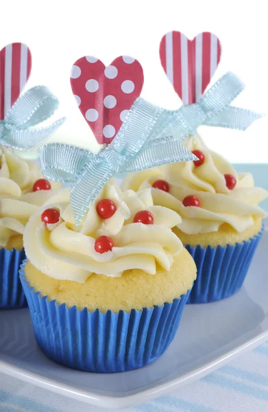 Happy Fathers Day cupcakes Stock Photo