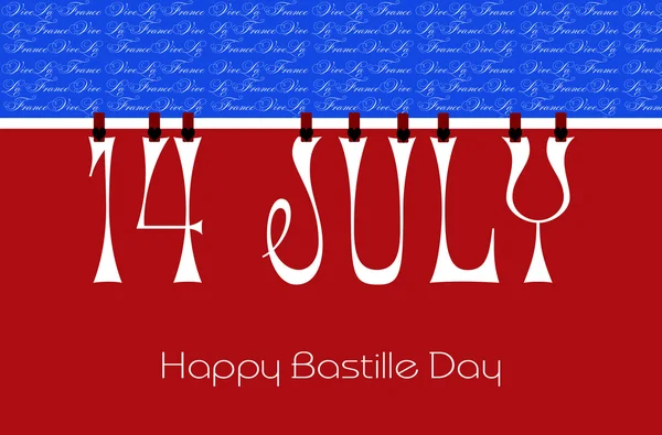 Bastille Day Bunting Tapete — Stockfoto