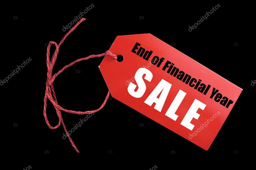 End of Financial Year Sale Tags — Stock Photo © amarosy 48063525