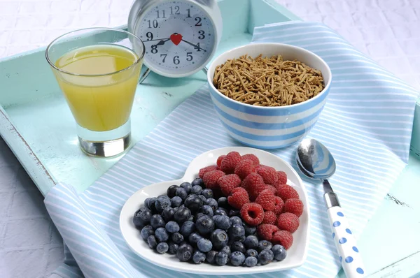 Gesunde Ernährung ballaststoffreiches Frühstück — Stockfoto