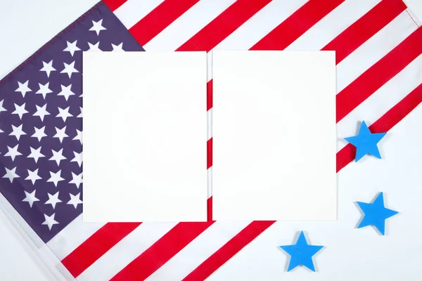 Patriotic Fourth of July, Independence Day theme craft product mockup. — Stock Photo, Image