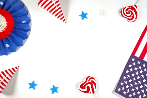 Patriotic Fourth of July, Independence Day theme craft product mockup.