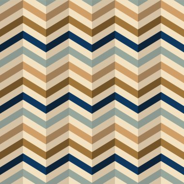 retro renkleri zikzak desen