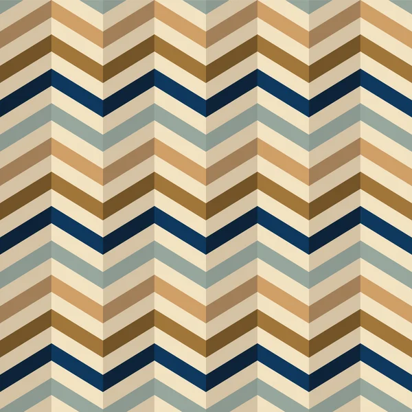 Zigzag patroon van retro kleuren — Stockvector