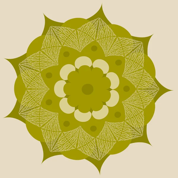 Flor abstracta con nueve pétalos — Archivo Imágenes Vectoriales