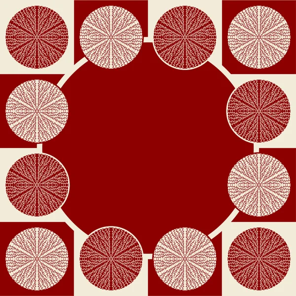 暗い赤い色でシームレスなパターン — ストックベクタ