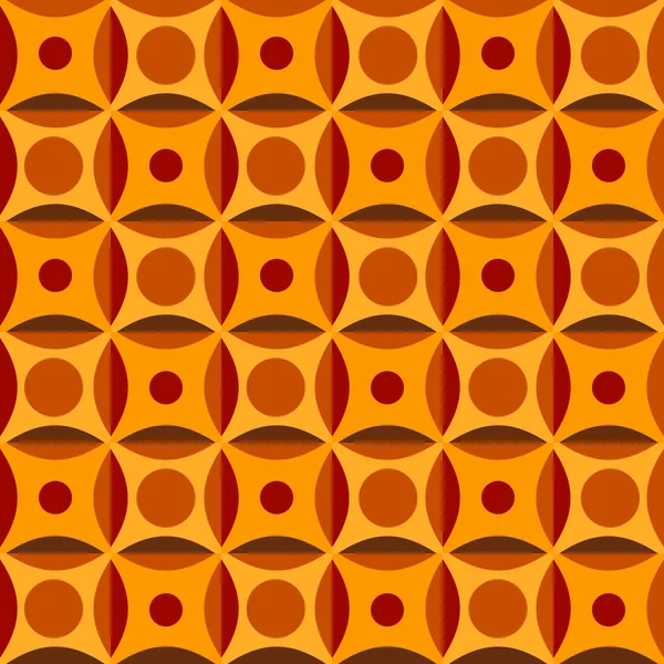 Varrat nélküli mintát, narancs színben — Stock Vector