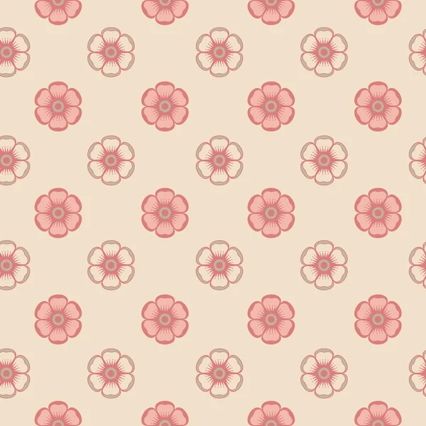 抽象的な花ファッション パターン — ストックベクタ