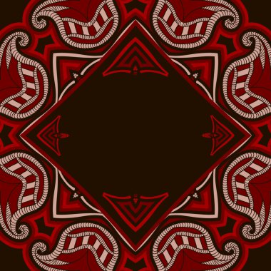 tebrik kartı oryantal desenli