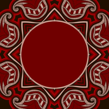 tebrik kartı oryantal desenli