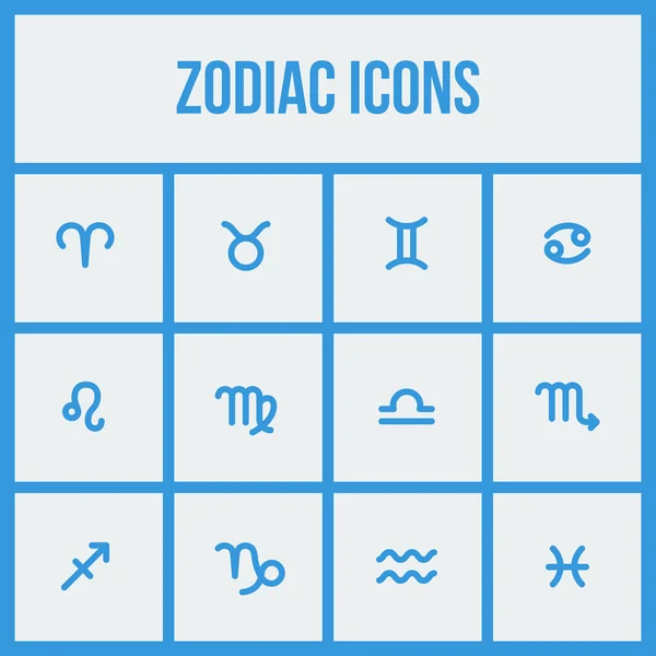 Zodiac signs — Stock Vector