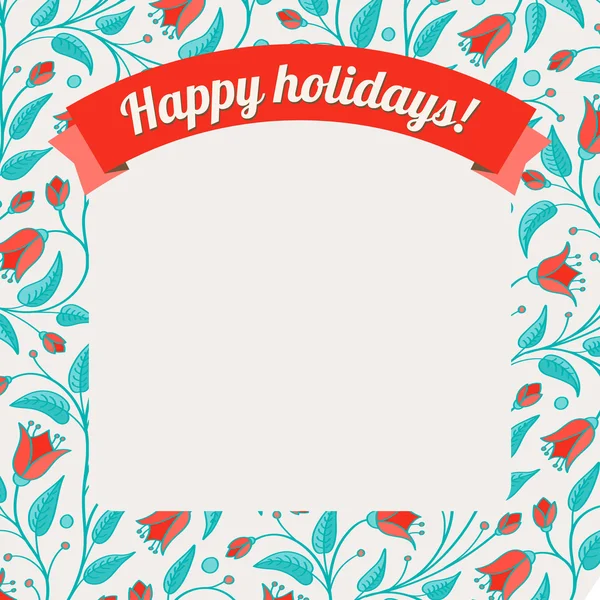 Template for greeting card or invitation — Stock Vector