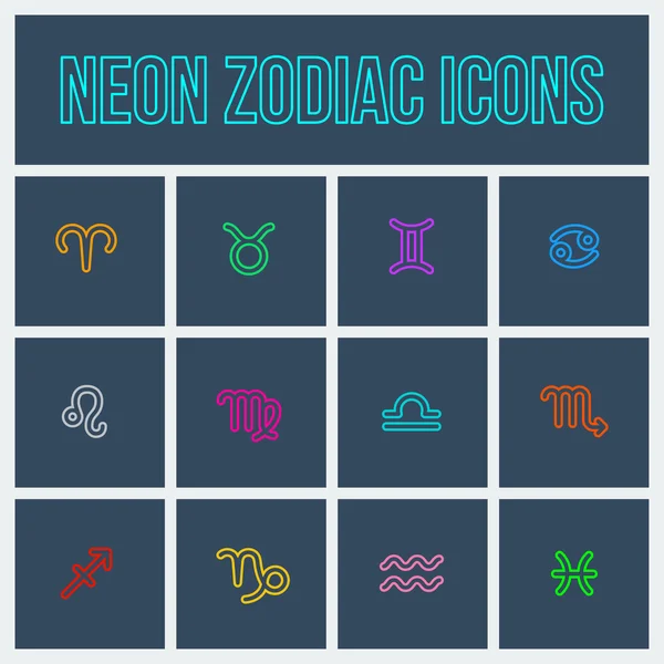 Zodiac signs — Stock Vector