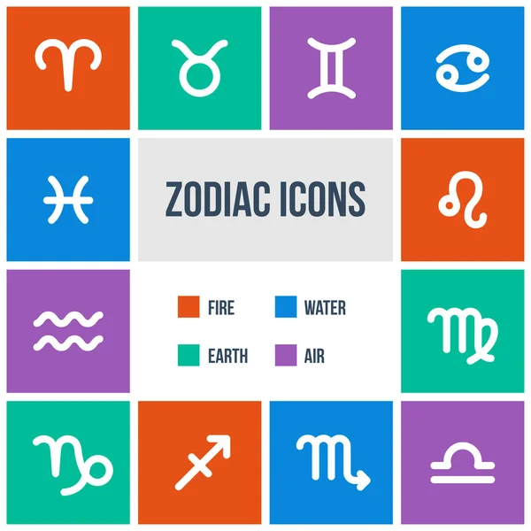 Zodiac signs — Stock Vector